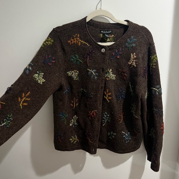 Alexandra Bartlett Brown Embroidered Women's Jacket - Picture 5 of 5